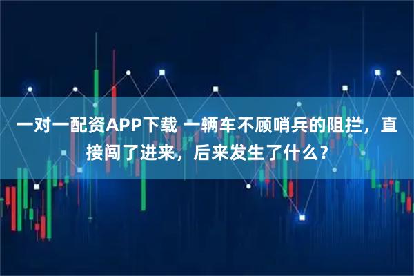 一对一配资APP下载 一辆车不顾哨兵的阻拦,直接闯了进来,后来发生了什么?